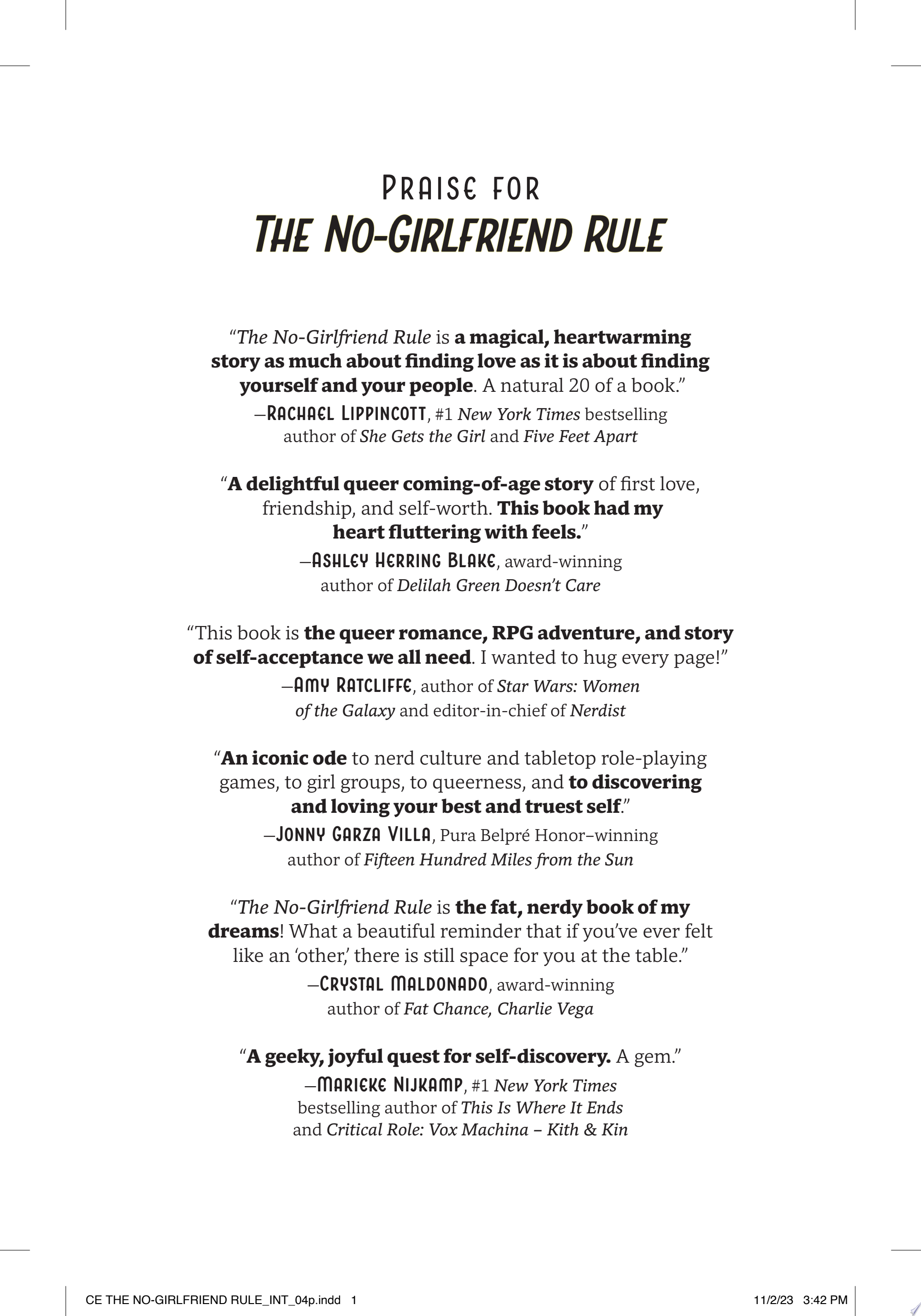 Image for "The No-Girlfriend Rule"