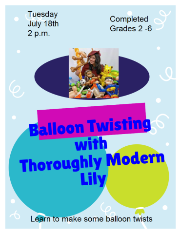 Learn to twist balloons and take home your creations