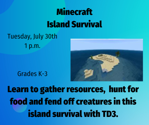 Learn to survive on Minecraft Island