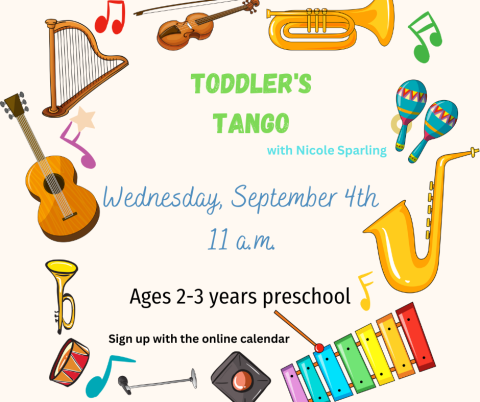 Toddlers need to move so join us for this active morning program.