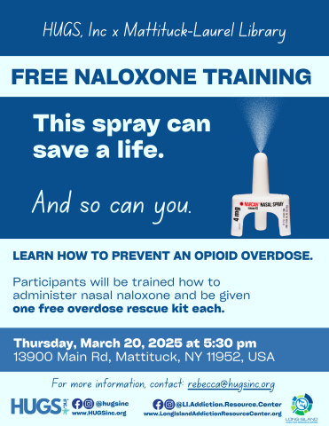 Free Narcan Training Flyer