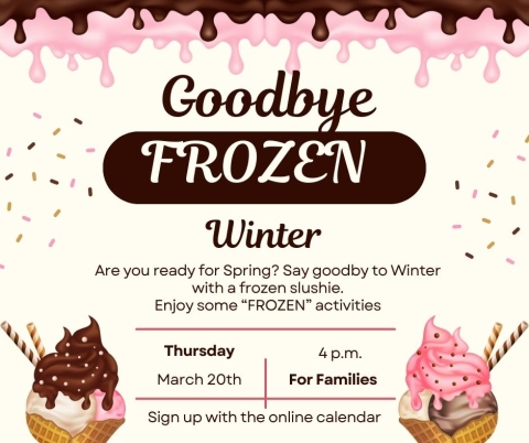 Enjoy a frozen treat and get ready for Spring