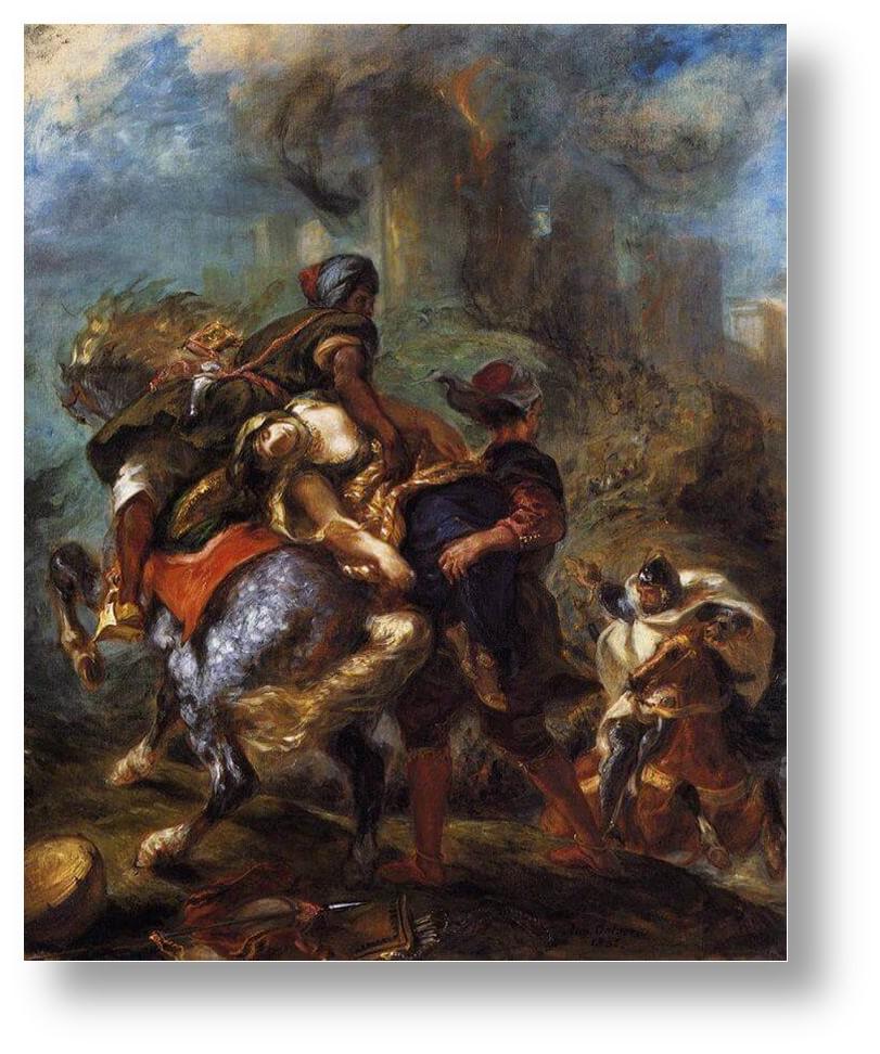 Delacroix Painting The Abduction of Rebecca