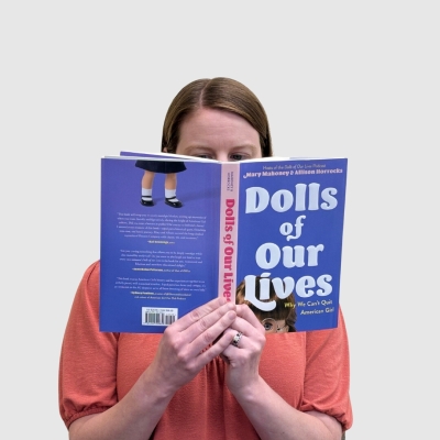 sara holding book dolls of our lives
